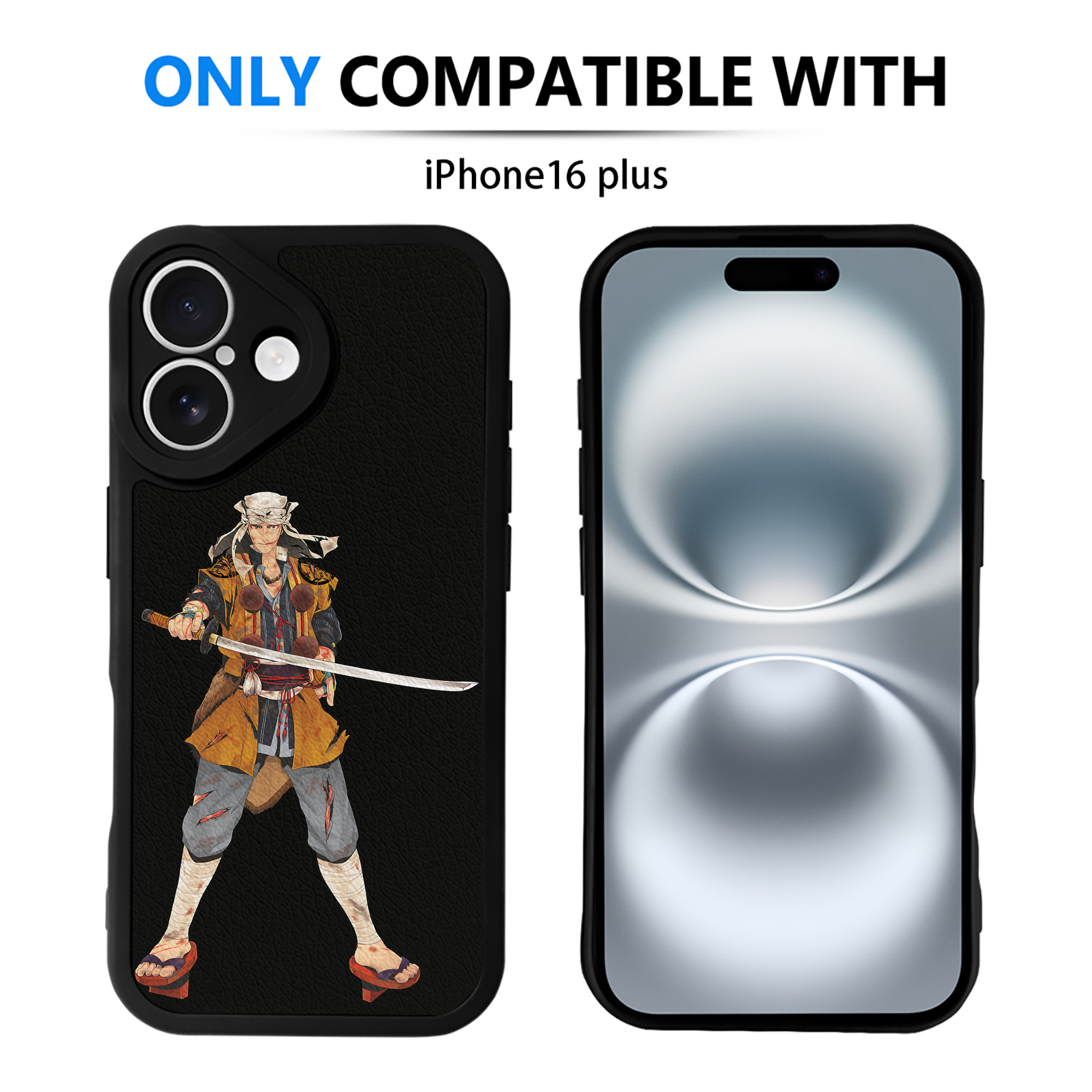 （画像用） 刀剣乱舞 Touken Ranbu 【iPhone 16シリーズ対応】シリコンスマホケース（レザー調） 材質：シリコン